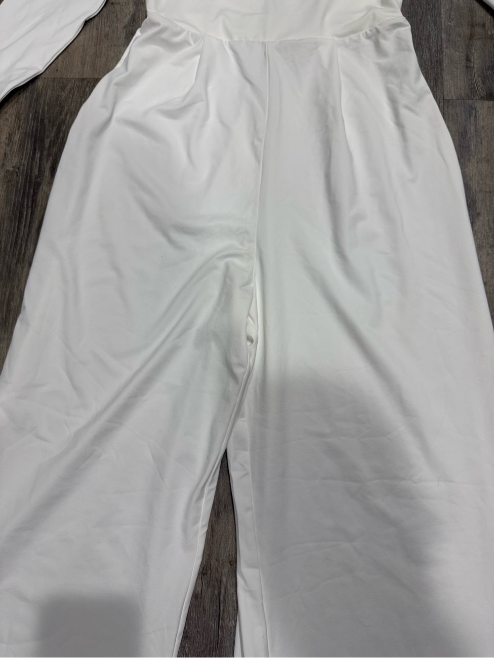 HALARA White Long-Sleeve Wide-Leg Jumpsuit - Picture 8 of 12